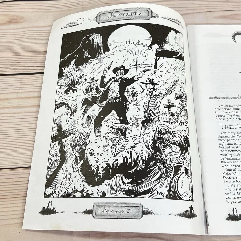 Deadlands Marshal Law Adventure Book 1998 Pinnacle 2nd Print RPG Book -No Screen